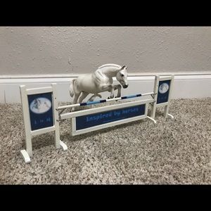 Traditional handmade Breyer horse jumps